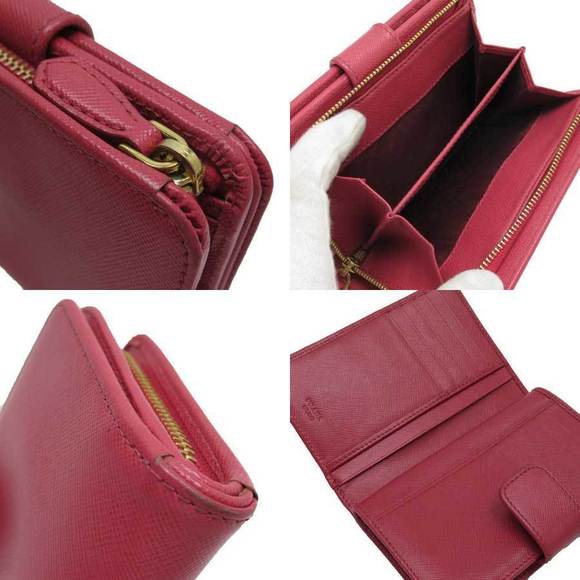 Prada Saffiano Leather Pink Wallet - Picture 1 of 3